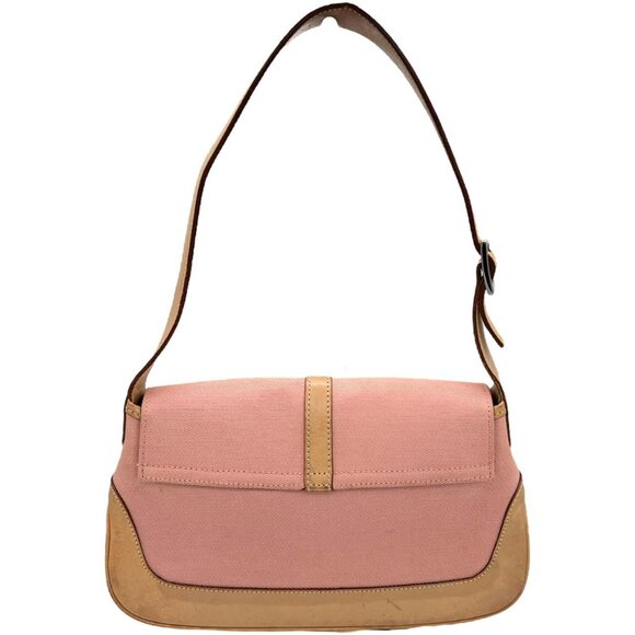 Vintage Gucci by Tom Ford pink canvas Jackie flap shoulder bag - Picture 4 of 8